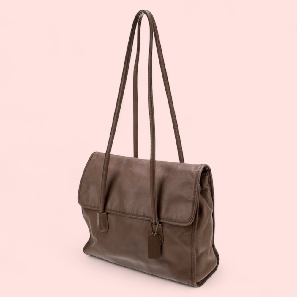 Vintage Coach Large Flap Shopper